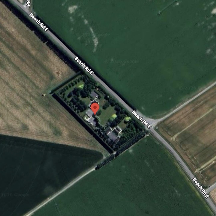 Map showing the location of 662 Beach Road, East Ashburton
